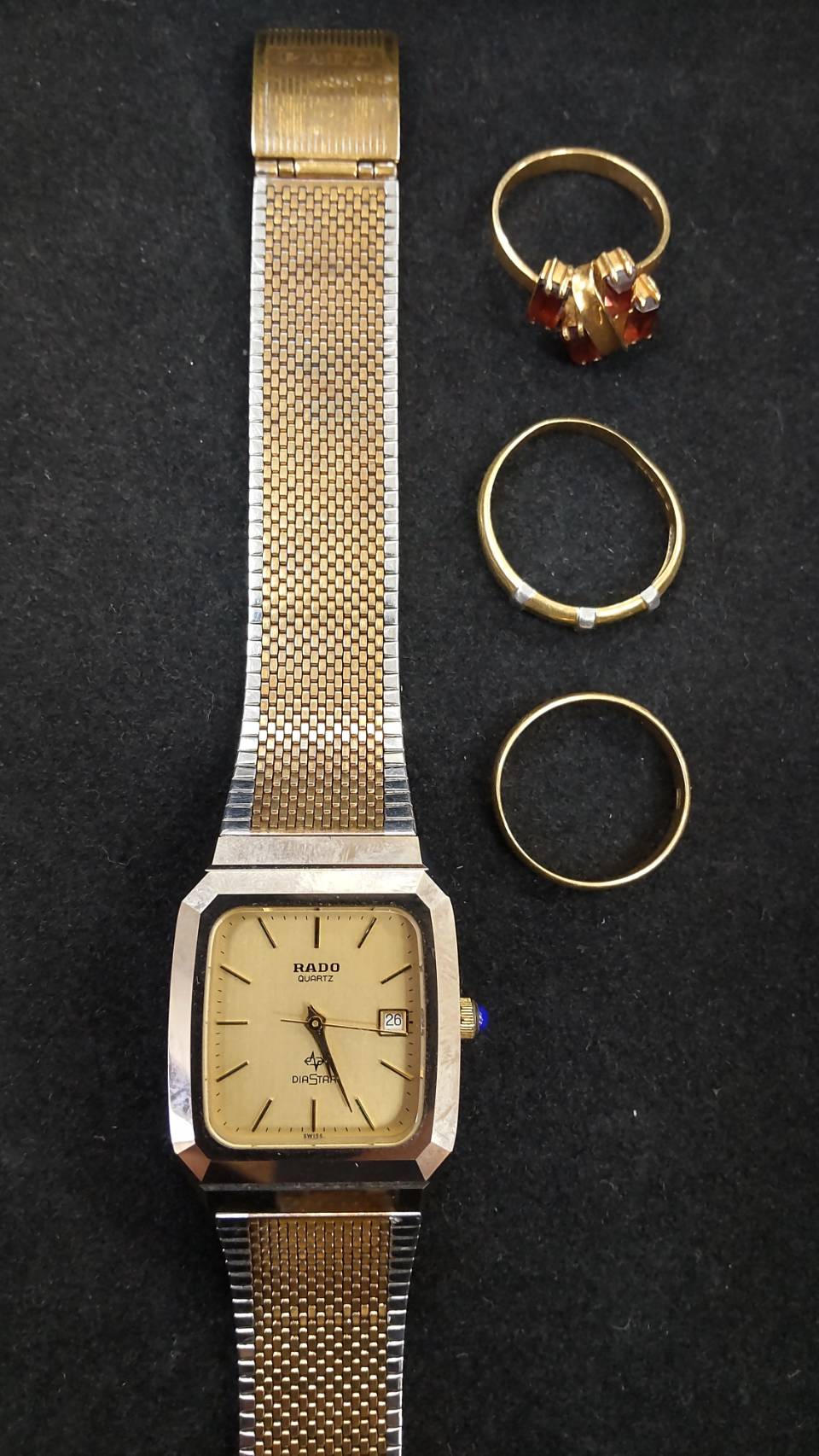 ブランド腕時計、K18指輪